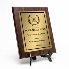 Fencing Customizable Wooden Award Plaque | Easel Mount Option | Achievement and Recognition Personalizable Plaques | Sports Award