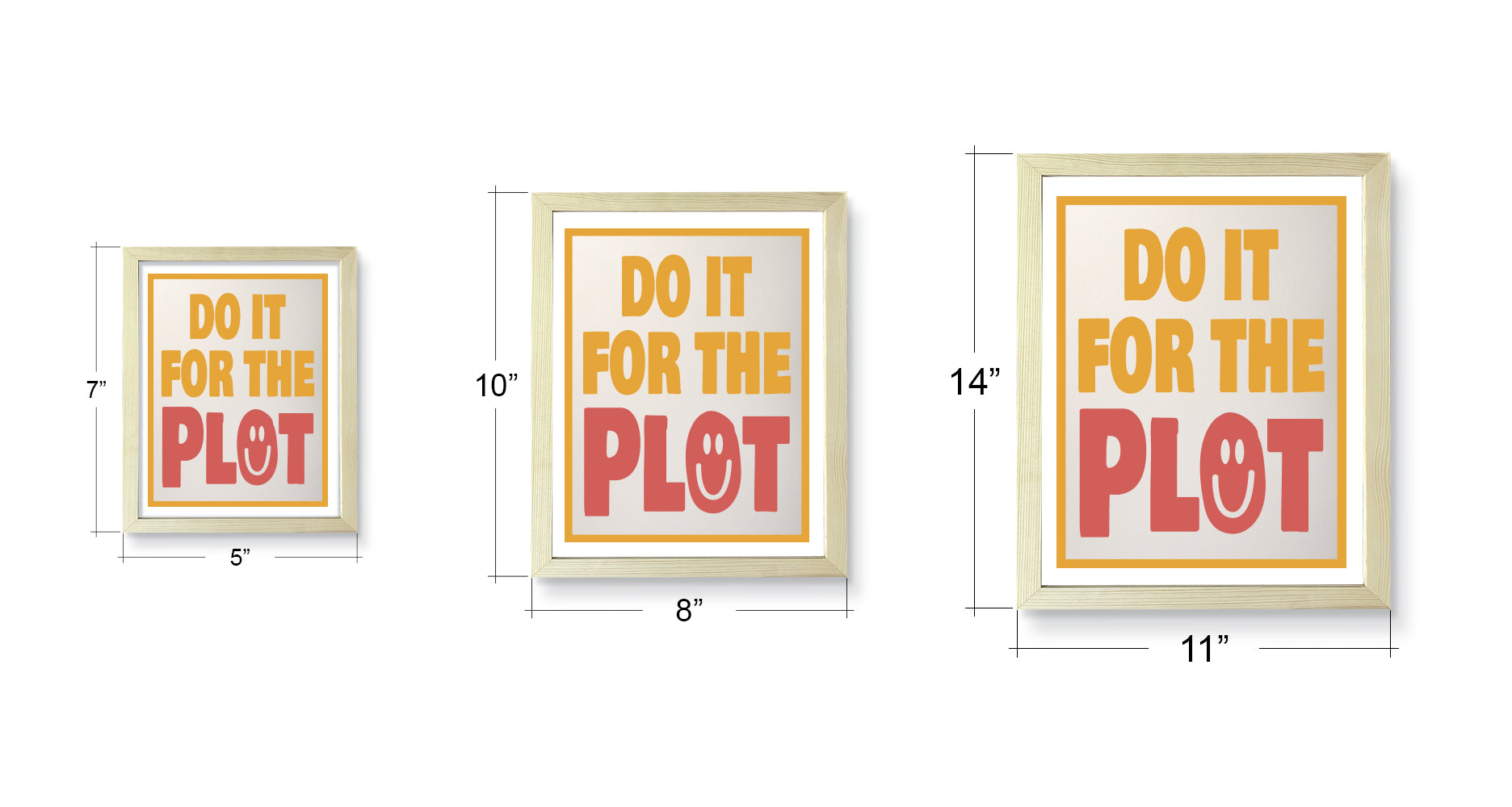 Designs ByLITA Do It For The Plot, Wall Print Art | Funky Home Decor