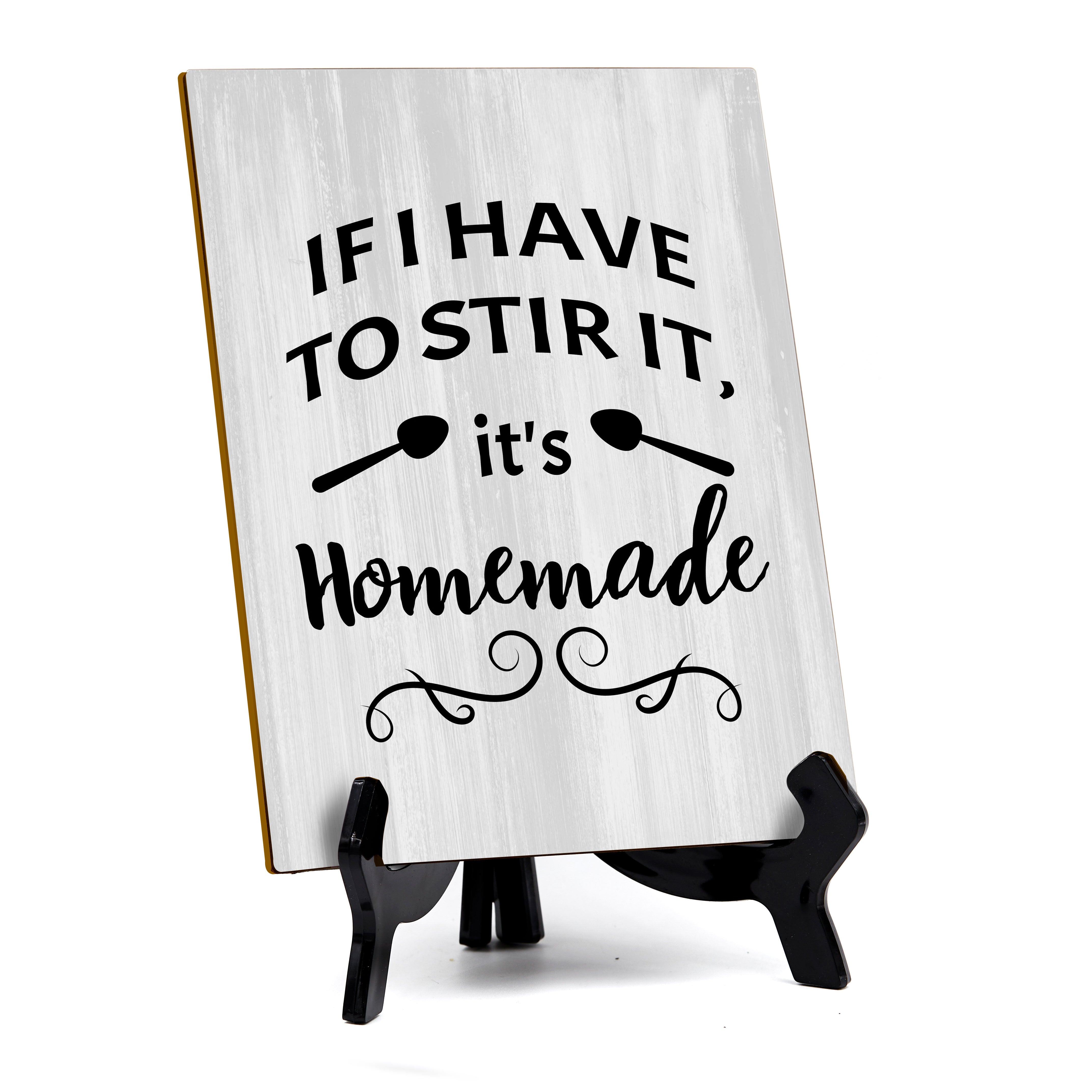 Funny Coffee Home & Office Decor Table Sign with Acrylic Stand (6x8“)