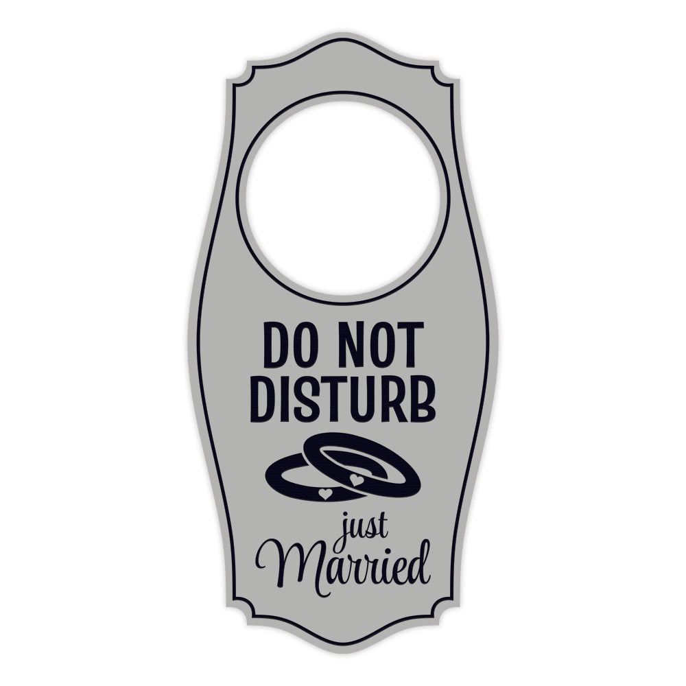 Do Not Disturb Just Married Door Hanger | House or Business Door Sign