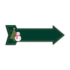 Arrow Plus Customizable Christmas Door or Wall Sign | Holiday Indoor Decoration