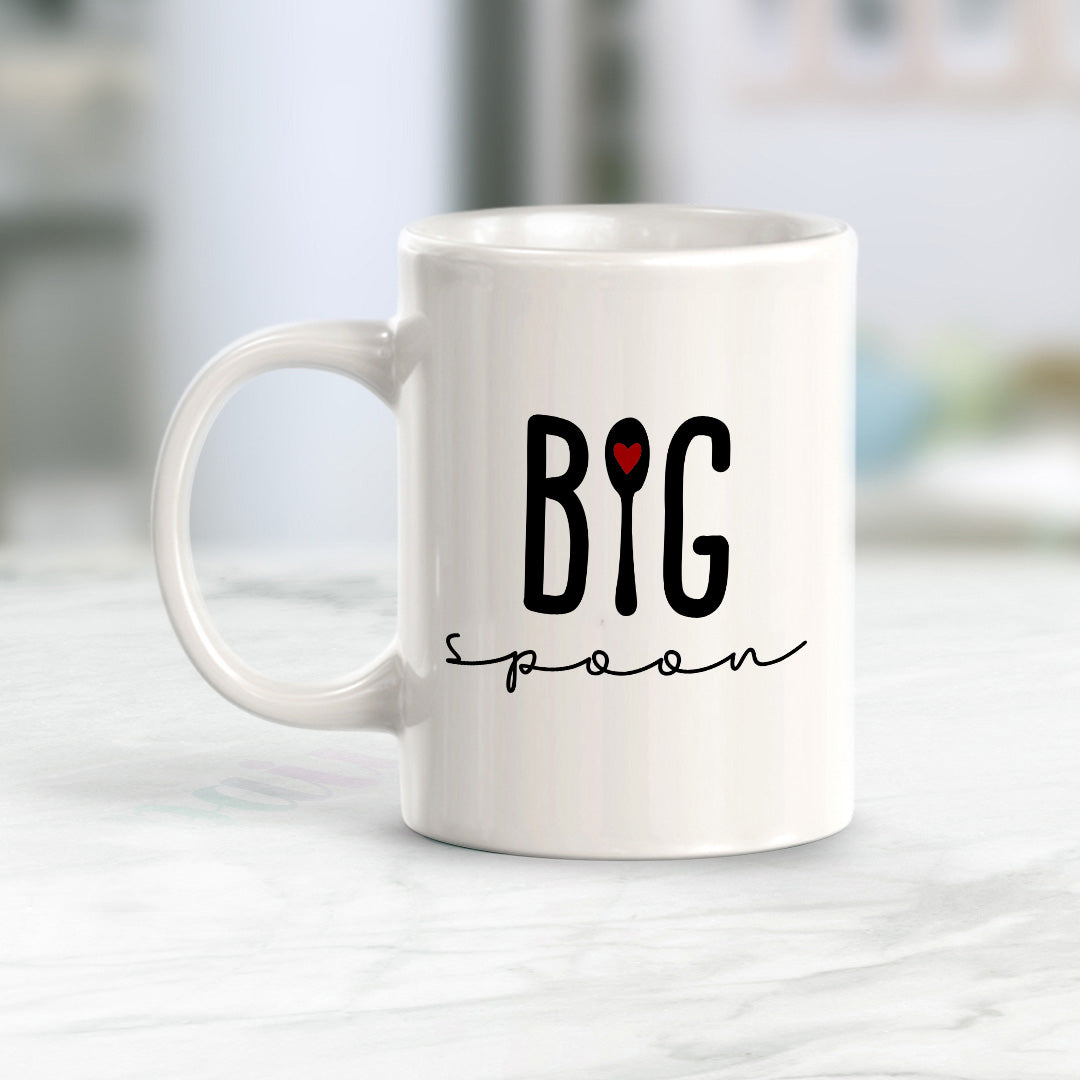 Big Spoon 11oz Plastic or Ceramic Mug | Coffee Mugs Ideas for Couples