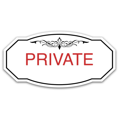 Signs ByLITA Victorian Plus | Private Wall or Door Sign | Customizable with Your Company Logo | Durable & Easy to Install