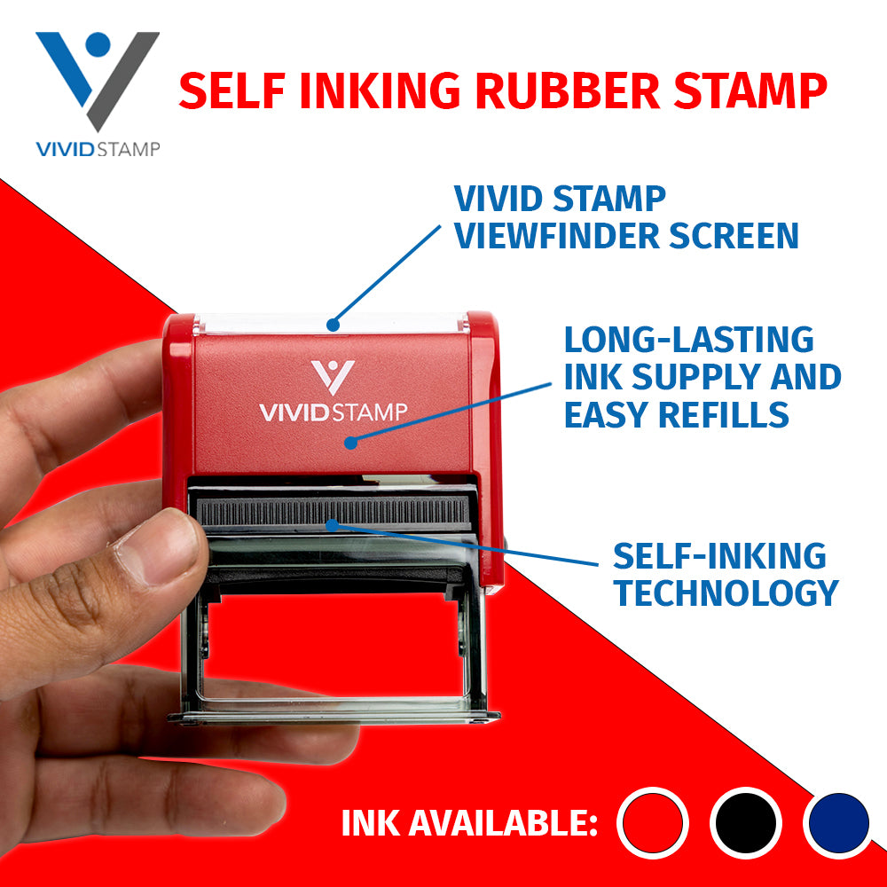 All Quality Happy Holidays Self-Inking Rubber Stamp | Christmas Gift Stamp | Festive Season