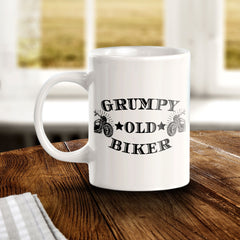 Grumpy Old Biker 11oz Plastic or Ceramic Coffee Mug | Funny Sporty Cup