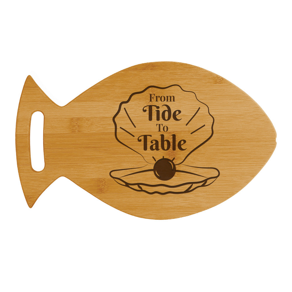 Designs ByLITA From Tide To Table 14 x 8.5" Fish Shape Cutting Board | Kitchen Chopping Board