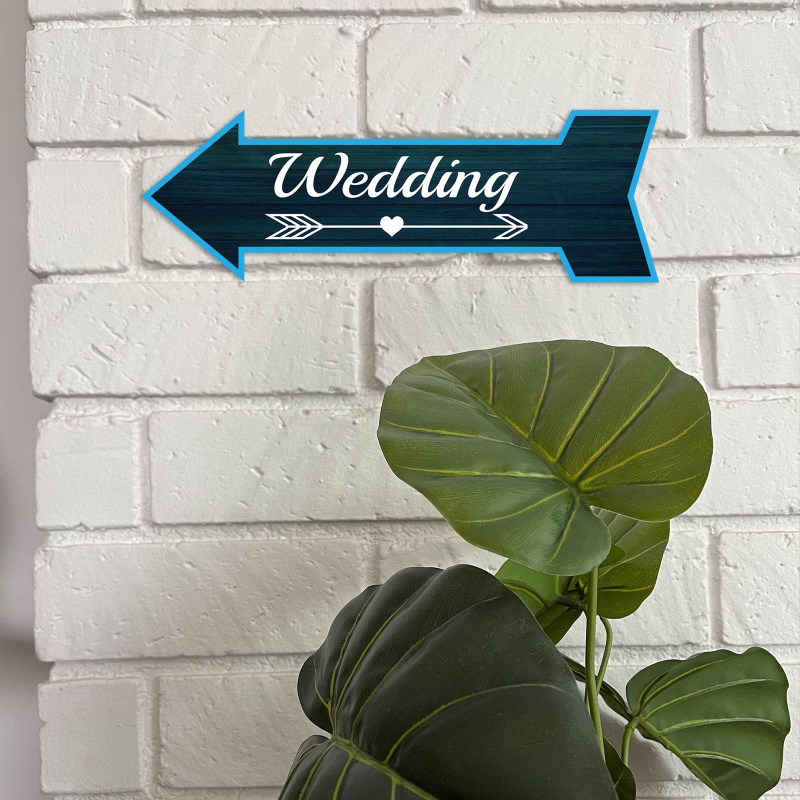 Arrow Shape Wedding 12x4" Wall or Door Sign | Events & Celebrations Signage