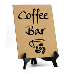 Coffee Bar, Table Sign, 6" x 8"