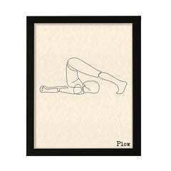 Plow, FRAMED Print Yoga Wall Art