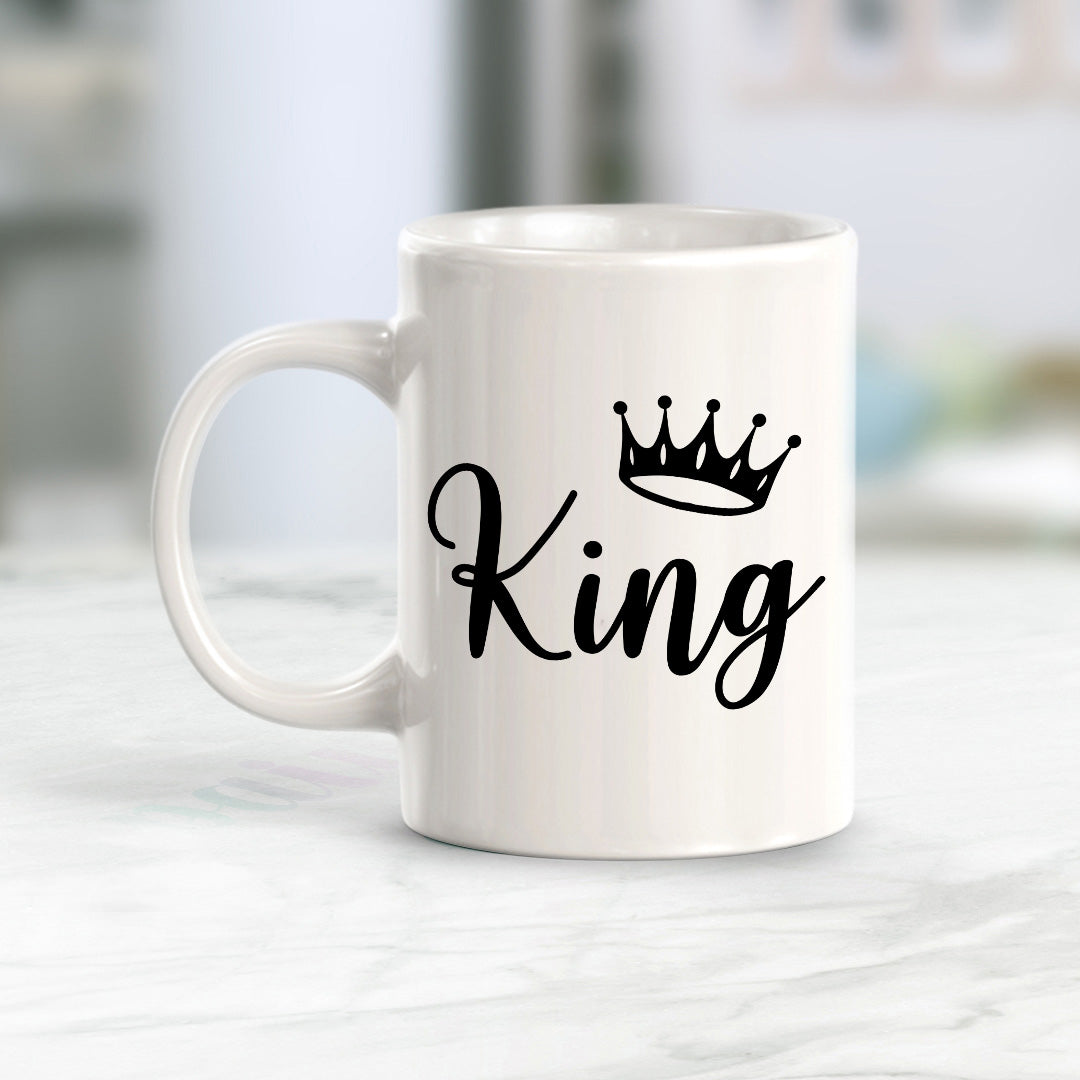 King 11oz Plastic or Ceramic Coffee Mug | Coffee Mugs Ideas for Couples