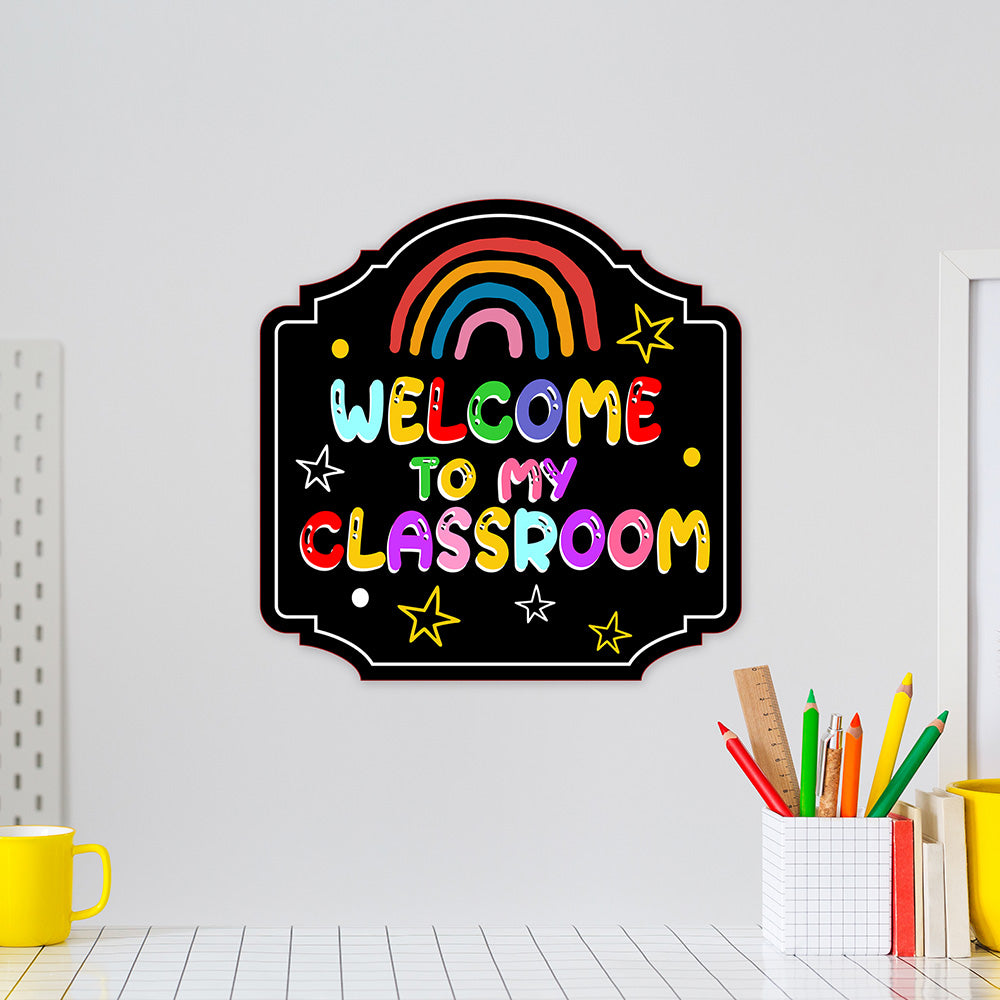 Heritage Plus Welcome To My Classroom Wall or Door Sign | School Signage