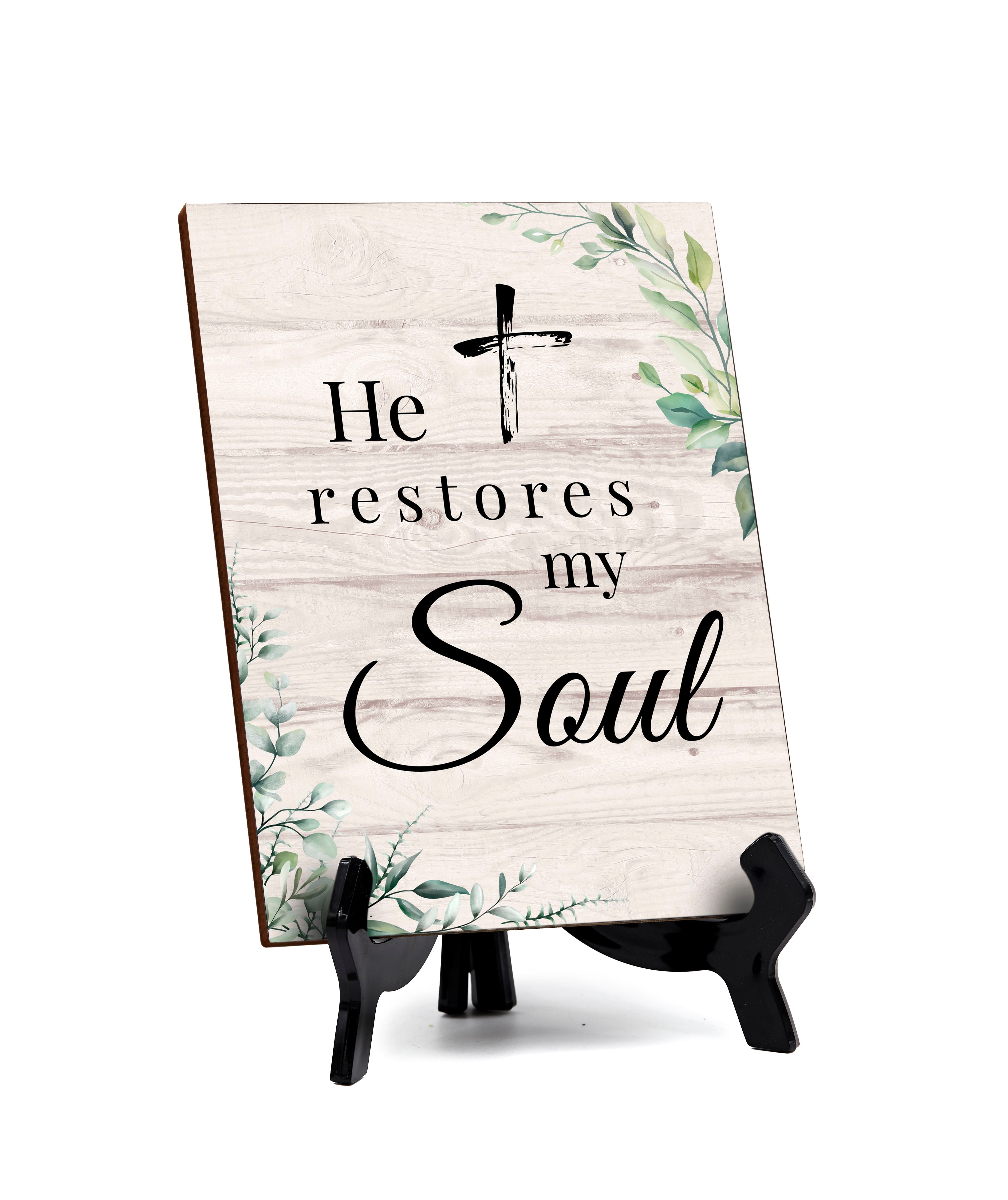 Religious Church & Home Decoration Table Sign with Acrylic Stand (6 x 8“) | Religious Church & Home Decor