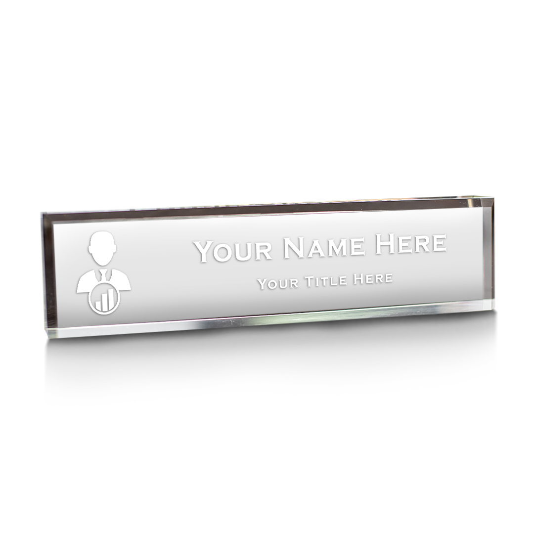 Account manager, Personalized Acrylic Desk Sign Gavel Vector (2 x 10")