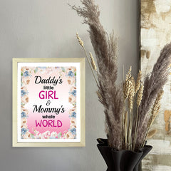 Designs ByLITA Daddy's Little Girl & Mommy's Whole World, Wall Print Art | Family Home Decor