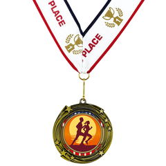 All Quality Stars Design Running Medal - 1st, 2nd, 3rd Place