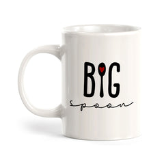 Big Spoon 11oz Plastic or Ceramic Mug | Coffee Mugs Ideas for Couples