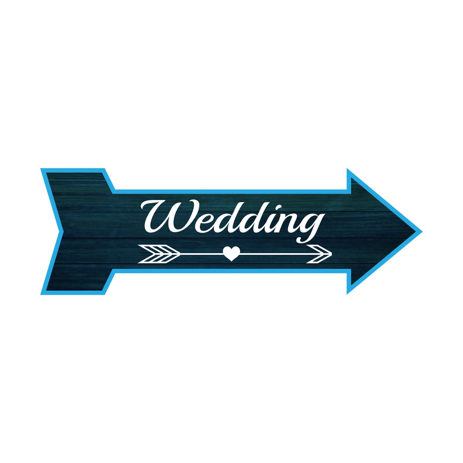 Arrow Shape Wedding 12x4" Wall or Door Sign | Events & Celebrations Signage