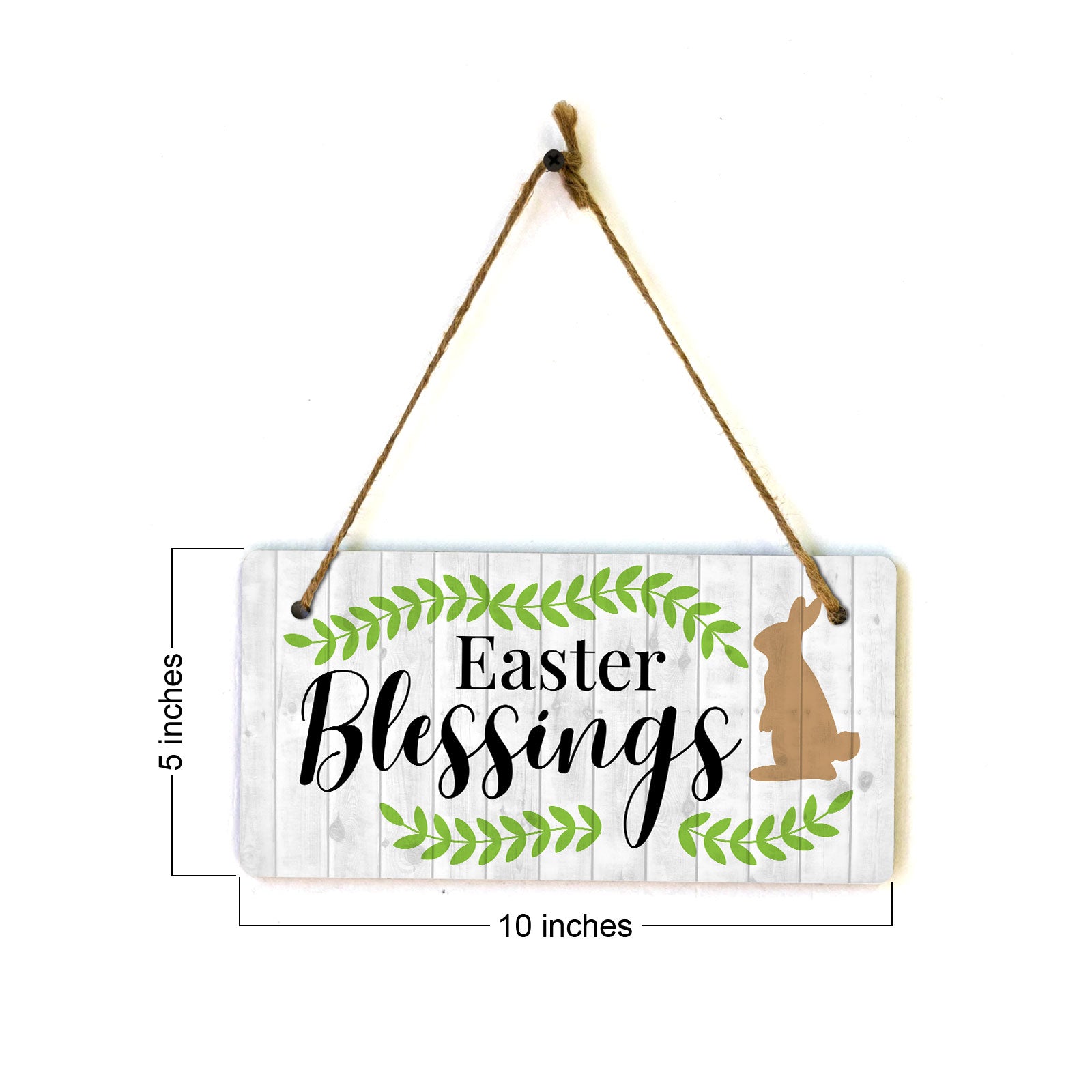 Easter Blessings 5x10 Hanging Wall or Door Sign | Religious Home Decor