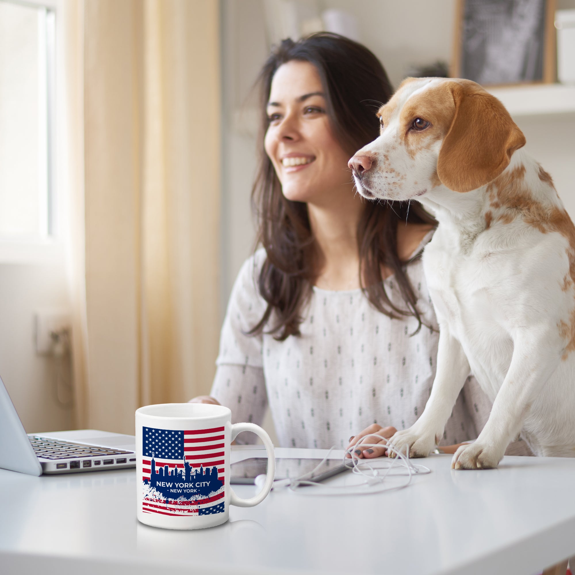 New York City, New York 11oz Plastic or Ceramic Coffee Mug | Office & Home | American Pride