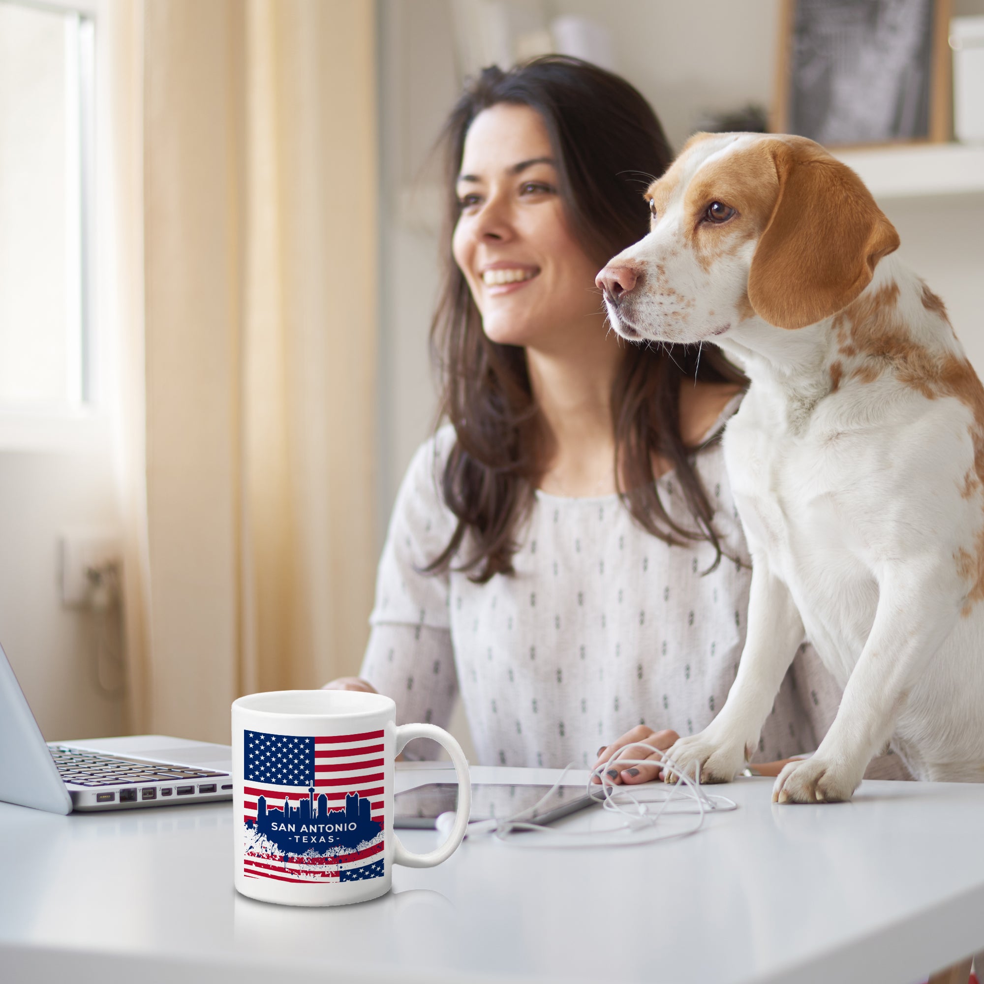 San Antonio, Texas 11oz Plastic or Ceramic Coffee Mug | Office & Home | American Pride