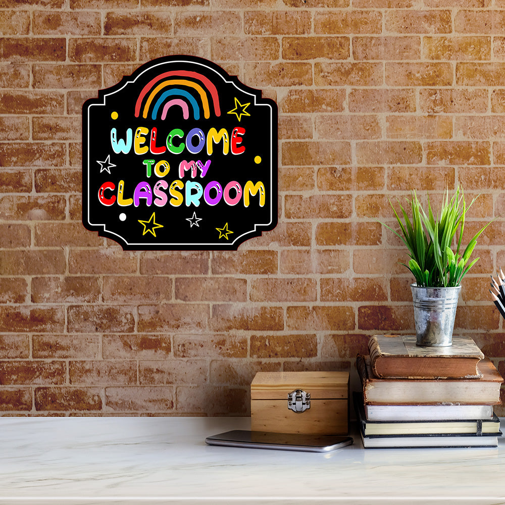 Heritage Plus Welcome To My Classroom Wall or Door Sign | School Signage