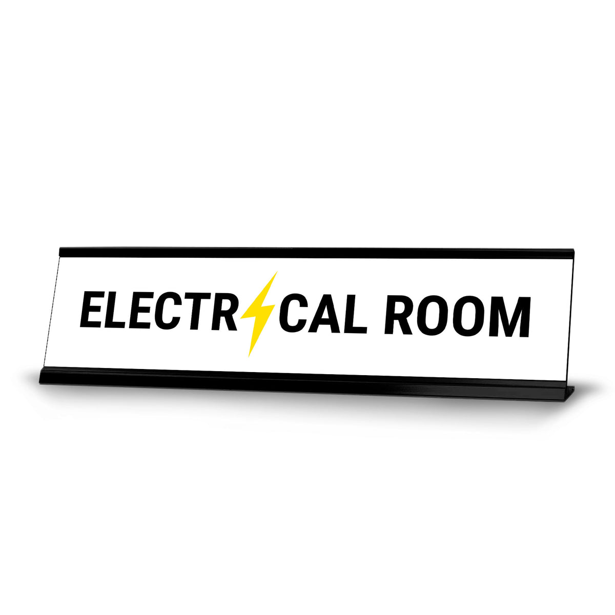 Electrical Room Lightning Desk Sign (2 x 8")