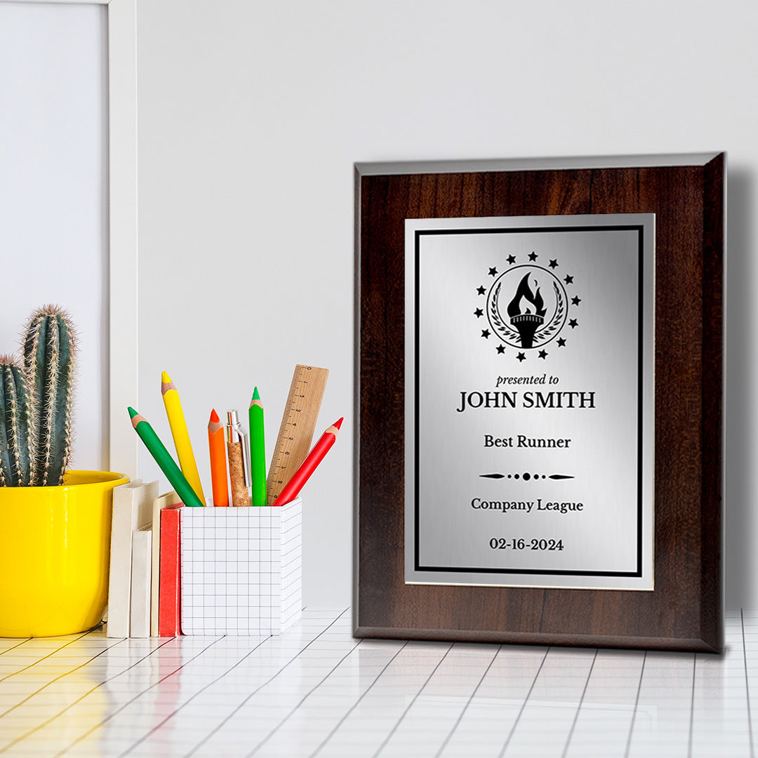 Sport and Athletics Competition Customizable Award Plaque |Easel Mount Option | Recognition of Achievement and Service Personalizable Plaques