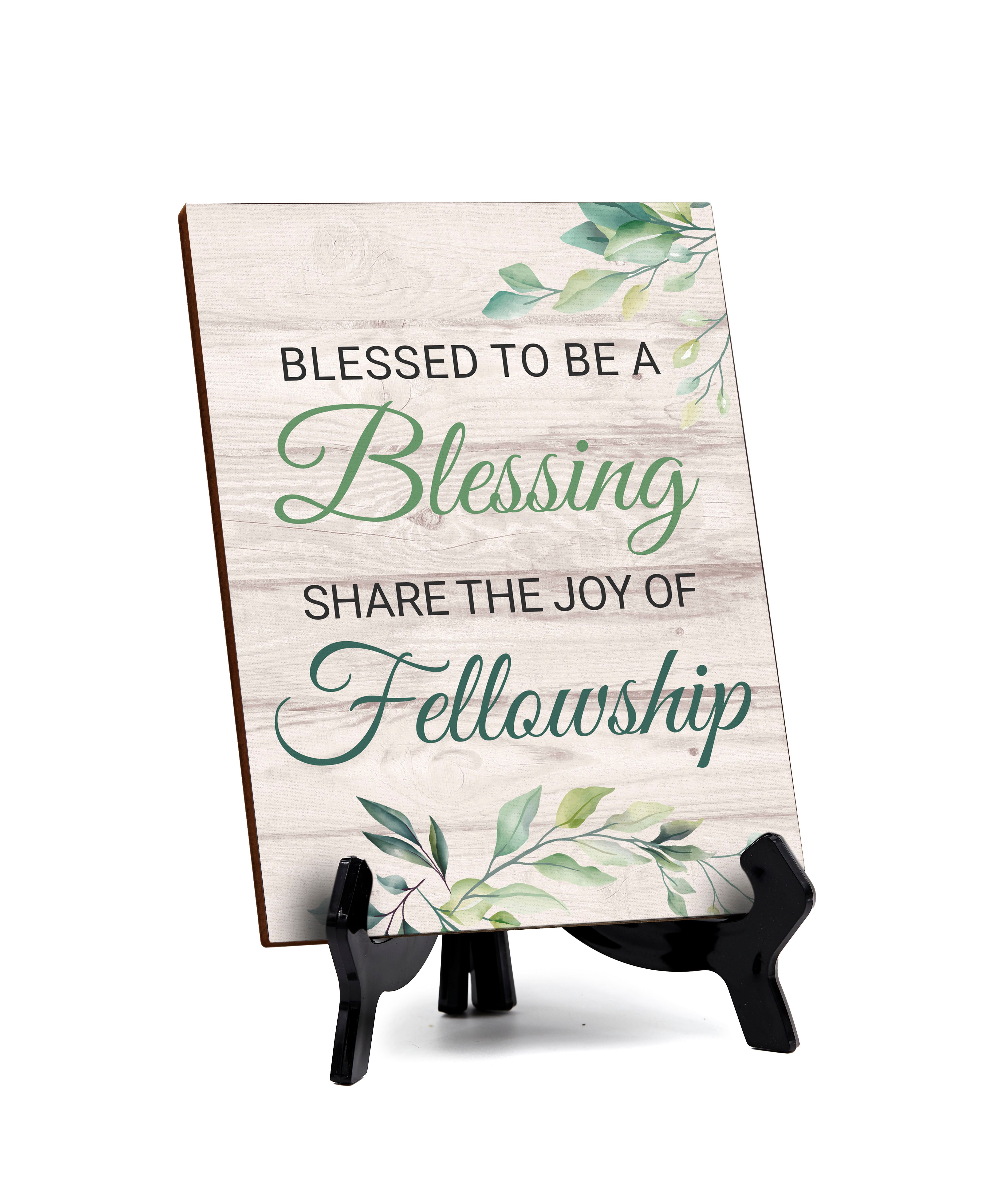 Religious Church & Home Decoration Table Sign with Acrylic Stand (6 x 8“) | Religious Church & Home Decor