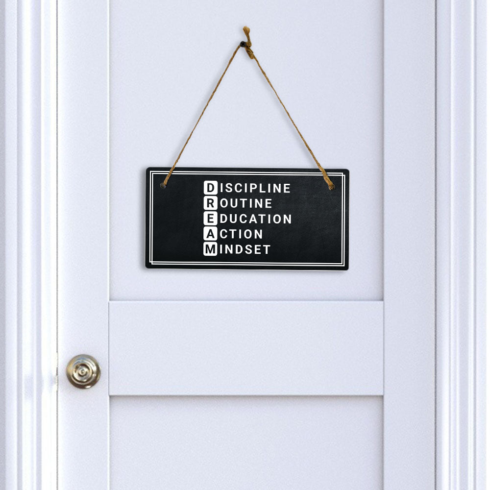 DREAM 5x10 Hanging Plus Wall or Door Sign | Home Decor