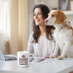 Designs ByLITA This Is What An Awesome Mom Looks Like (Up Arrow vector) 11oz Plastic/Ceramic Coffee Mug