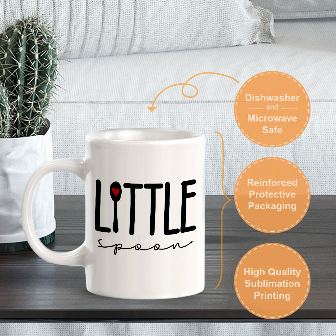 Little Spoon 11oz Plastic or Ceramic Mug | Coffee Mugs Ideas for Couples