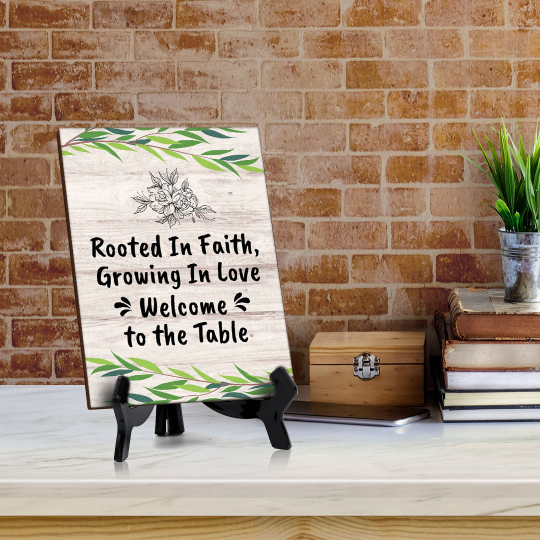 Religious Church & Home Decoration Table Sign with Acrylic Stand (6 x 8“) | Religious Church & Home Decor