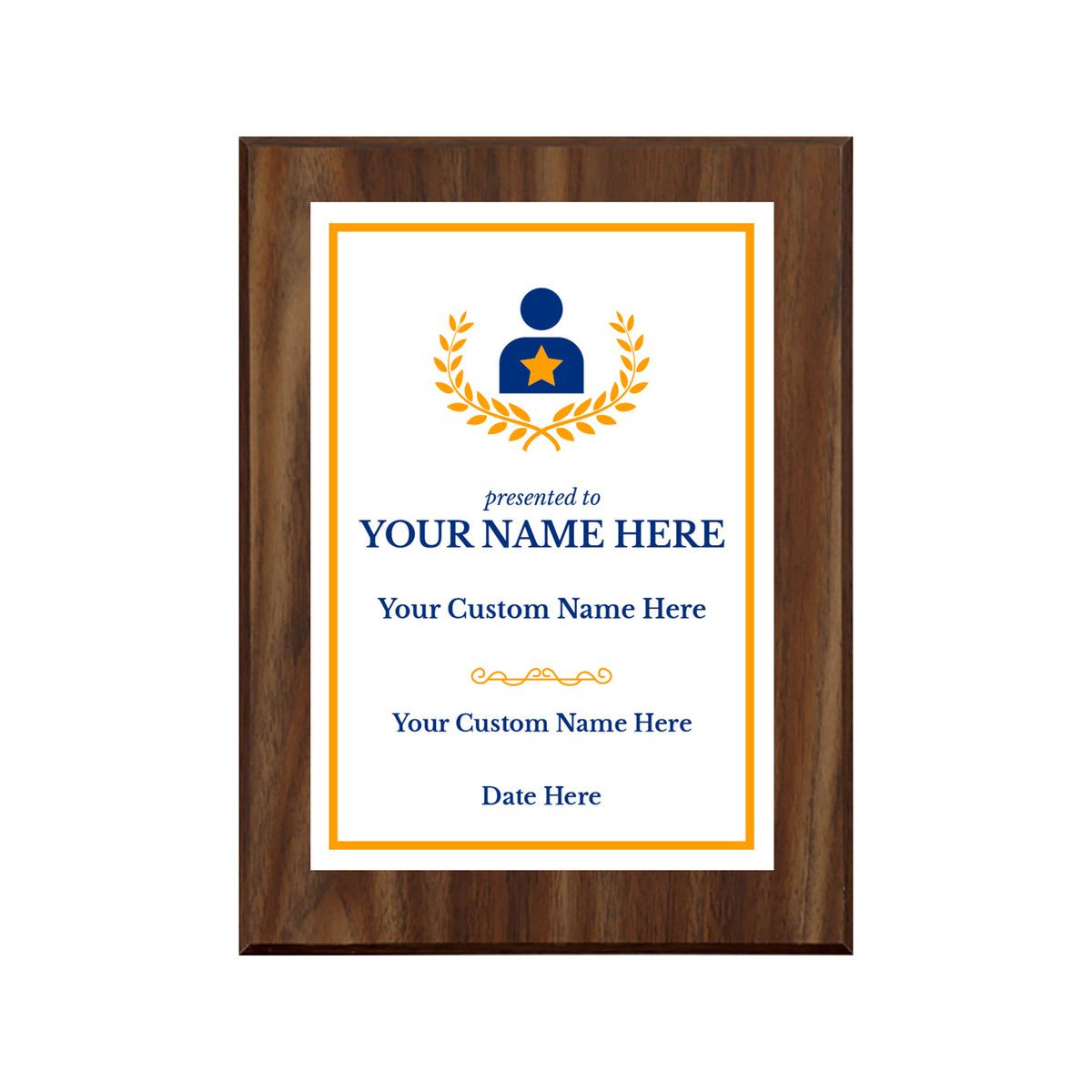 Leadership Customizable Award Plaque | Easel Mount Option | Achievement and Recognition Personalizable Plaques