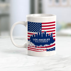 Los Angeles, California 11oz Plastic or Ceramic Coffee Mug | Office & Home | American Pride