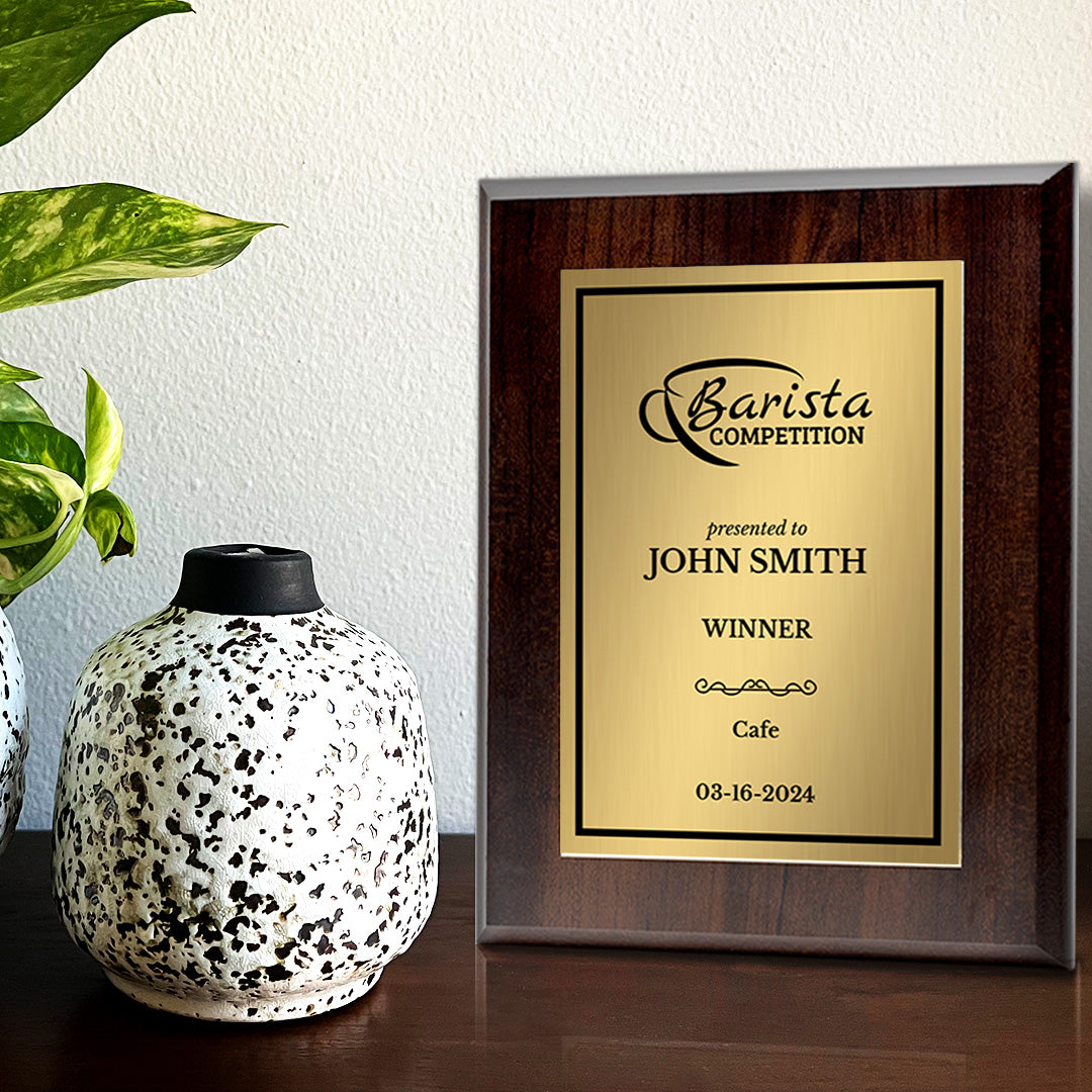 BBQ Master Competition Customizable Award Plaque | Easel Mount Option | Achievement and Recognition Personalizable Plaques