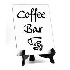 Coffee Bar, Table Sign, 6" x 8"