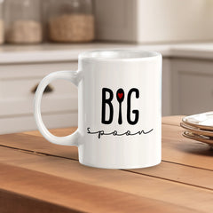 Big Spoon 11oz Plastic or Ceramic Mug | Coffee Mugs Ideas for Couples