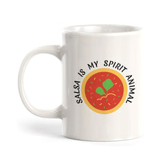 Designs ByLITA Salsa is My Spirit Animal 11oz Plastic or Ceramic Coffee Mug Elegance | Great Novelty Gift | High Quality Sublimation | Mexican Pride