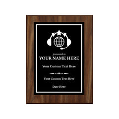 Customer Service Recognition Customizable Award Plaque |Easel Mount Option | Achievement and Service Personalizable Plaques