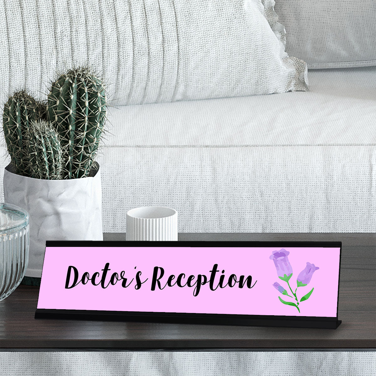 Doctor's Reception Desk Sign 2 x 8