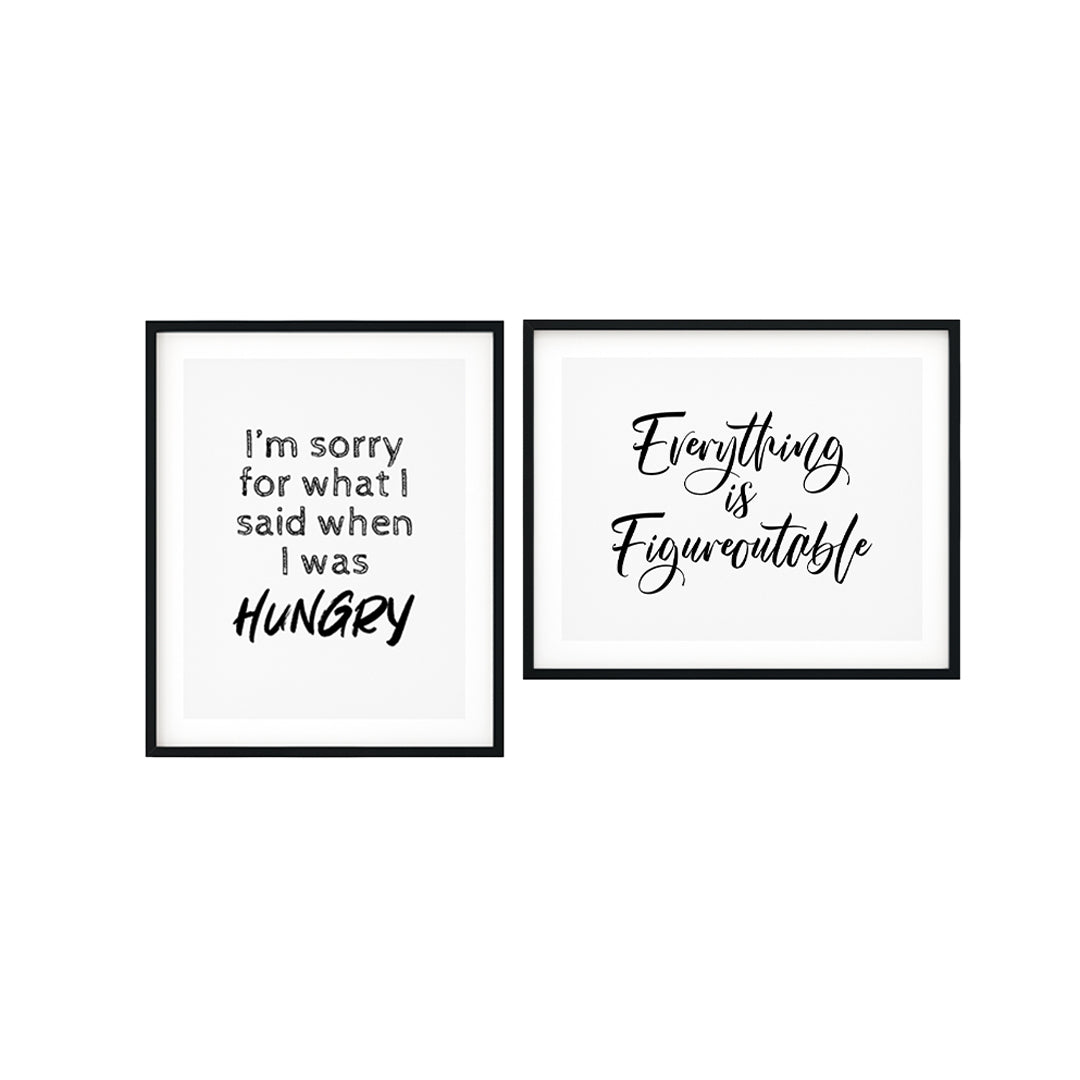 Sarcastic Fun Wall Decor UNFRAMED Print (2 Pack)