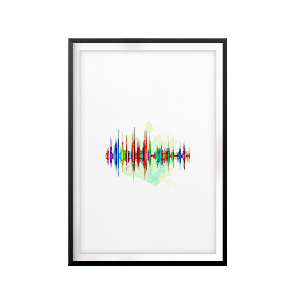 Sound Waves UNFRAMED Print Anatomy Wall Art