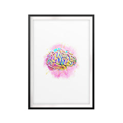 Think In Color UNFRAMED Print Anatomy Wall Art