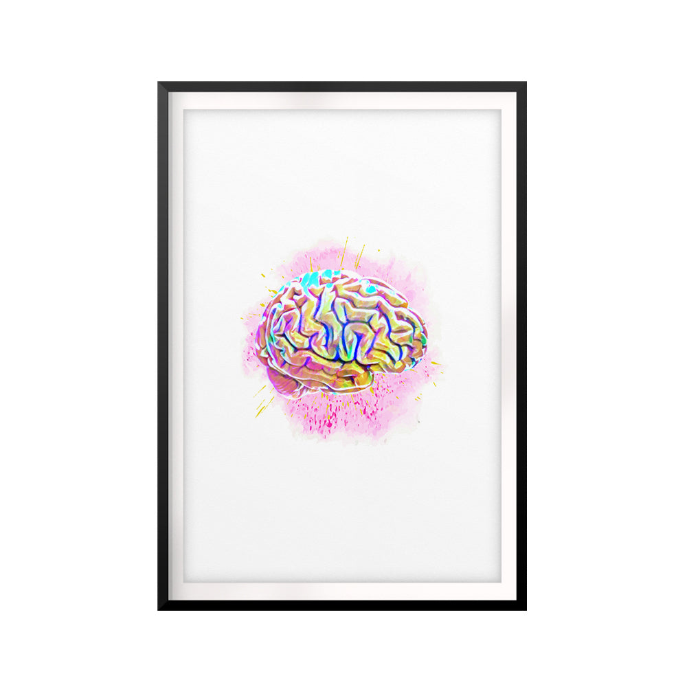 Think In Color UNFRAMED Print Anatomy Wall Art