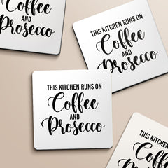 This Kitchen Runs On Coffee and Prosecco Designs ByLITA Funny Coasters