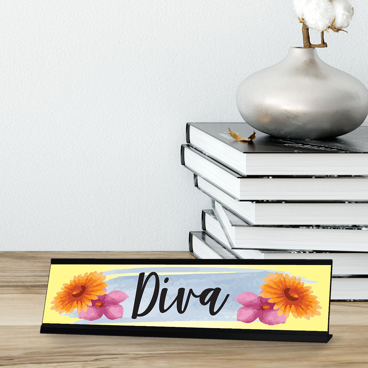 Diva, Designer Office Gift Desk Sign (2 x 8")