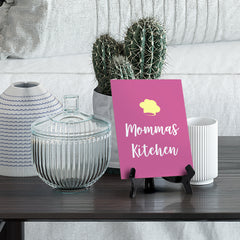 Signs ByLITA Mommas Kitchen, Table Sign, 6" x 8"