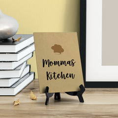 Signs ByLITA Mommas Kitchen, Table Sign, 6" x 8"