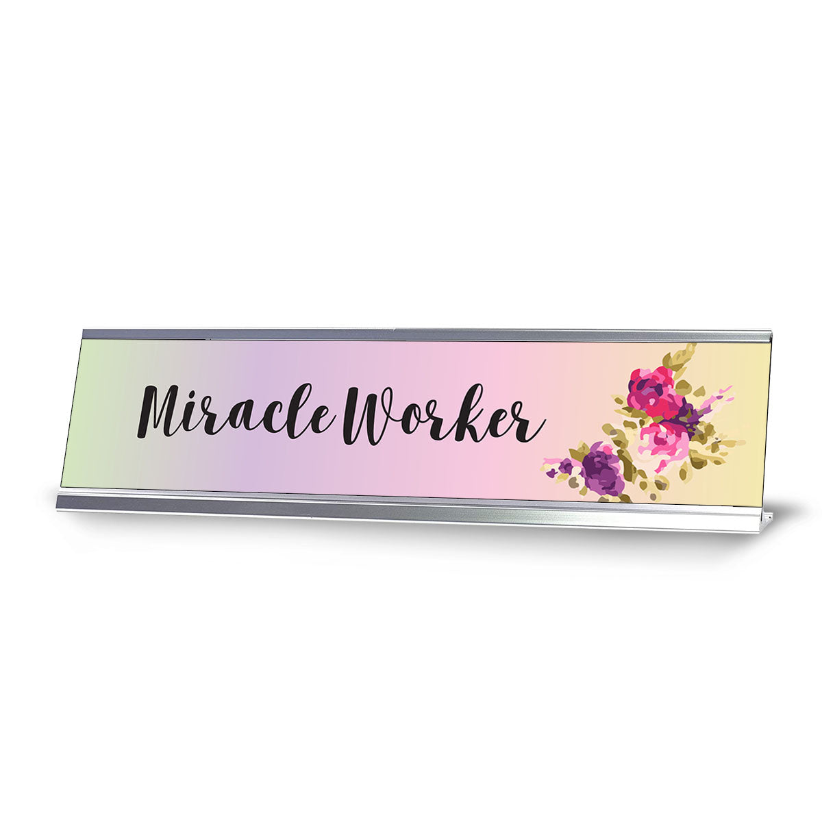 Miracle Worker, Designer Desk Sign Nameplate (2 x 8")