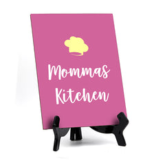 Signs ByLITA Mommas Kitchen, Table Sign, 6" x 8"